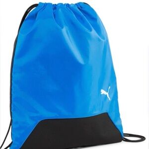 Puma Blue and Black String Backpack